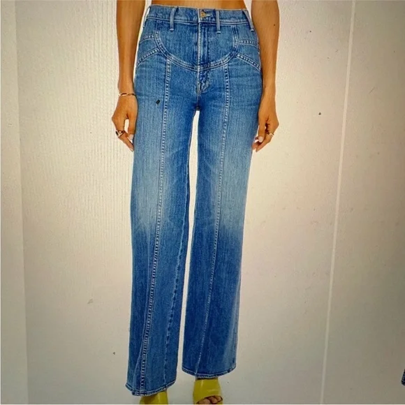 Sunny Hustler Roller Sneak Mother Jean, Size 27, Boogie Down Wash 125.00 USD* - Picture 1 of 3